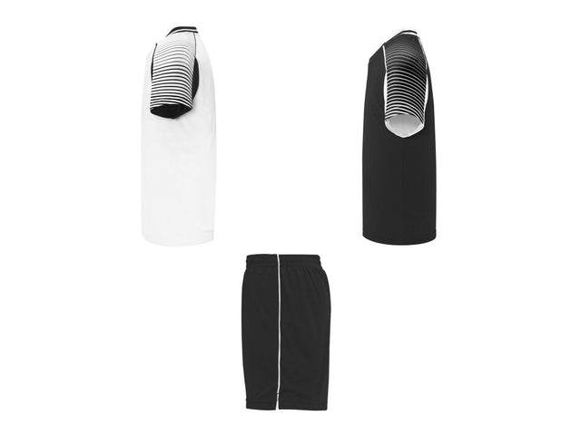 Dres set 2+1 černá - bílá